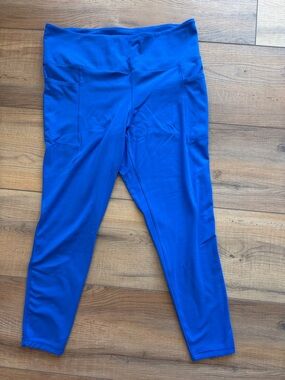 Danskin Purple Blue High-Waist Pocket Leggings